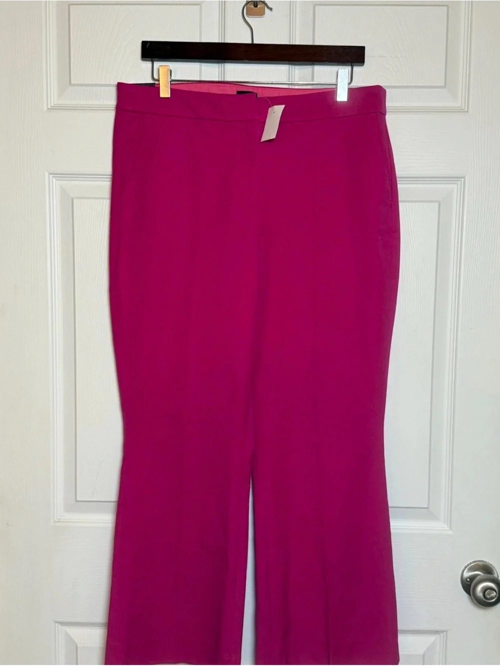 J. Crew Bright Fuchsia Cropped Boot-Cut Pants